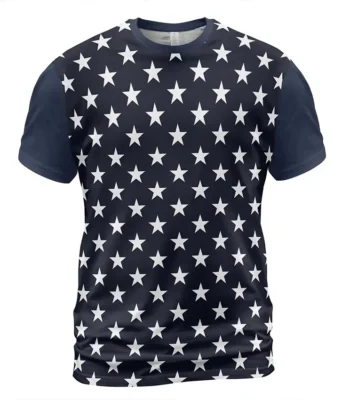 Tyler Durden Stars Printed T-shirt