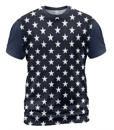 Tyler Durden Stars Printed T-shirt