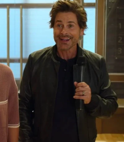 Unstable 2023 Rob Lowe Black Bomber Jacket