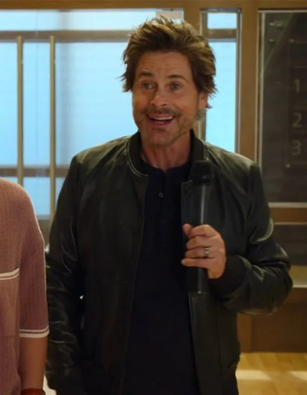 Unstable 2023 Rob Lowe Black Bomber Jacket