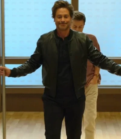 Unstable 2023 Rob Lowe Black Bomber Jacket