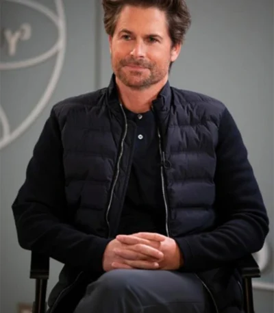 Unstable 2023 Rob Lowe Black Puffer Jacket