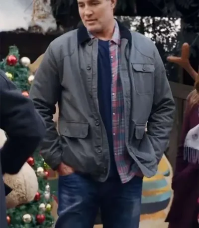 Victor Webster Mystery on Mistletoe Lane 2023 Cotton Jacket