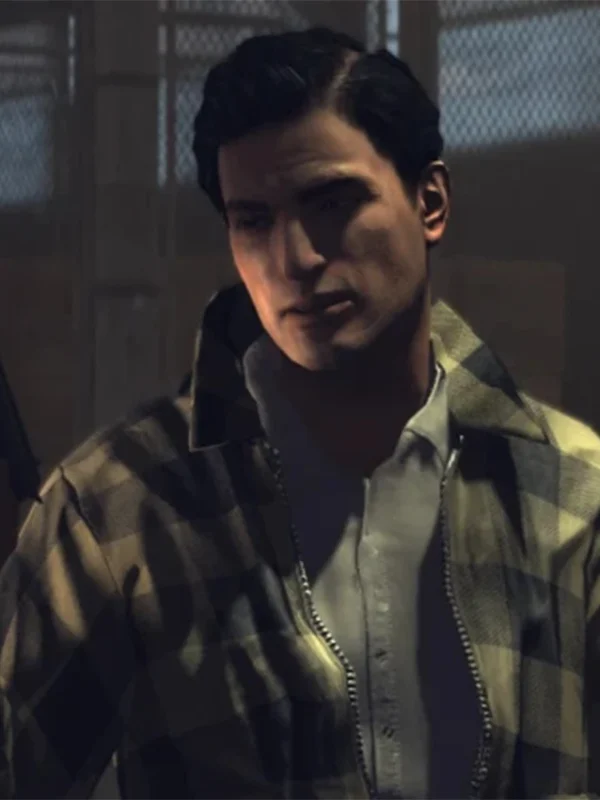 Video Game Mafia Player Plaid Bomber Jacket