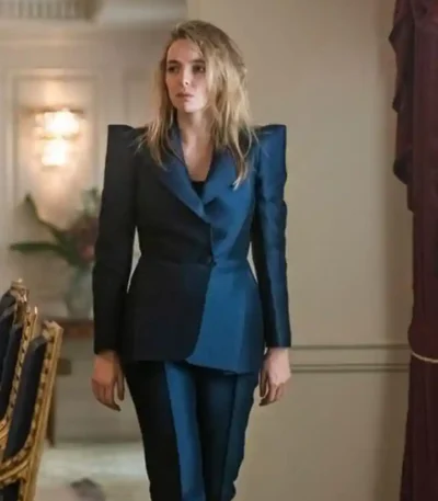 Villanelle Killing Eve Season 03 Jodie Comer Blue Blazer