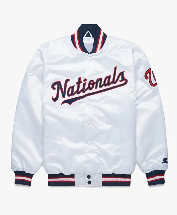 Washington Nationals Classic White Jacket Washington Nationals Classic White Jacket