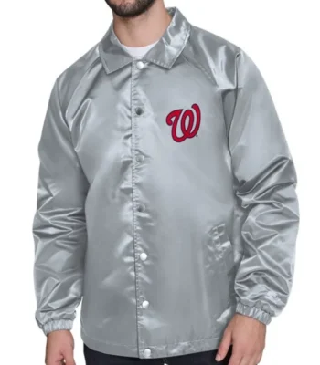 Washington Nationals Retro Logo Coaches Jacket