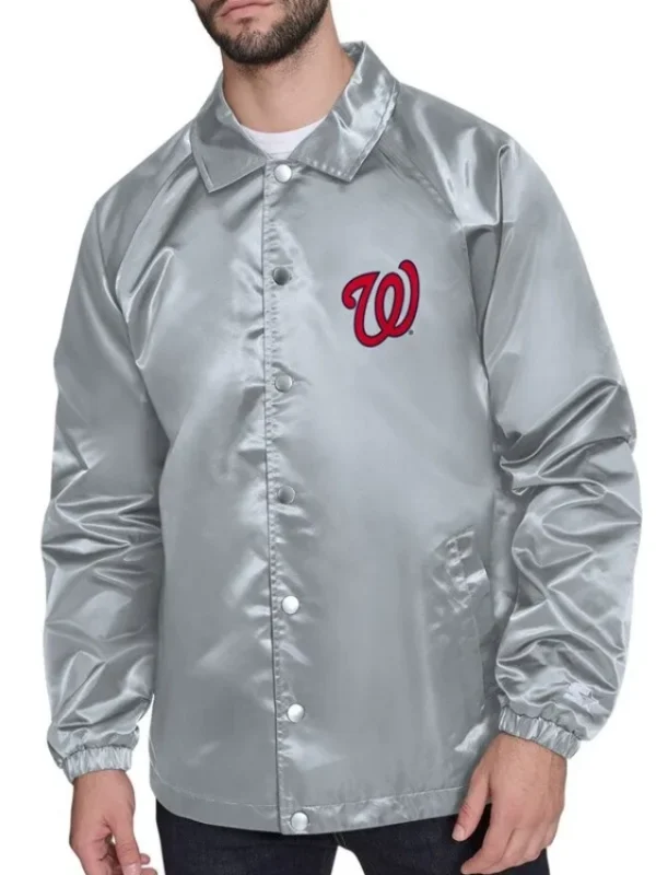 Washington Nationals Retro Logo Coaches Jacket