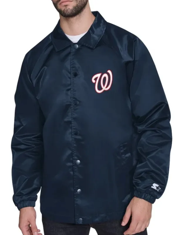 Washington Nationals Retro Logo Coaches Jacket