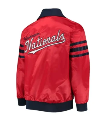 The Captain II Washington Nationals Red Satin Jacket