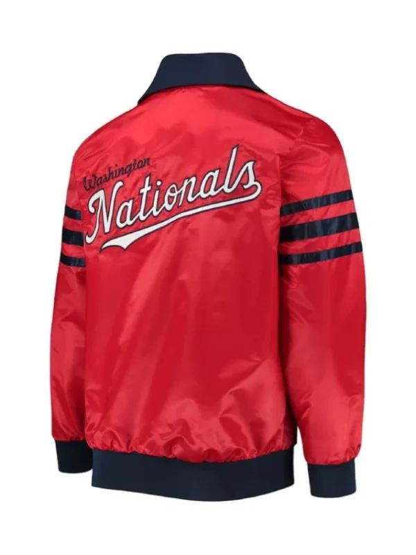 The Captain II Washington Nationals Red Satin Jacket