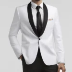 White Smoking Jacket Tuxedo