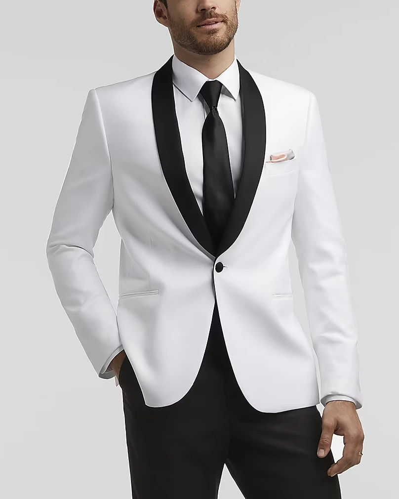 White Smoking Jacket Tuxedo White Smoking Jacket Tuxedo