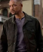 Will Smith Gemini Man Black Cotton Jacket