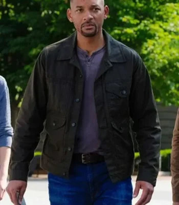 Will Smith Gemini Man Black Cotton Jacket