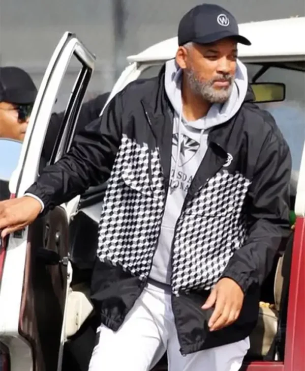 Will Smith King Richard Black and White Jacket