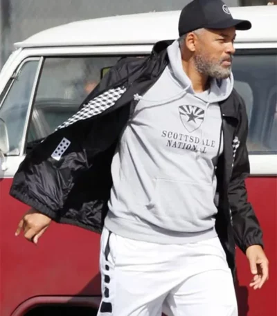 Will Smith King Richard Black and White Jacket