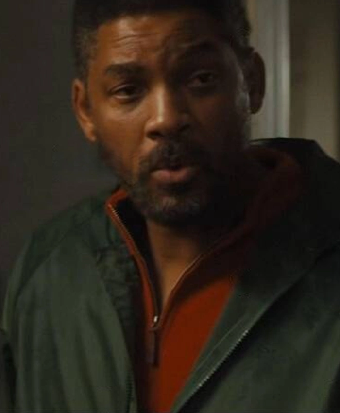 Will Smith King Richard Olive Green Hooded Jacket