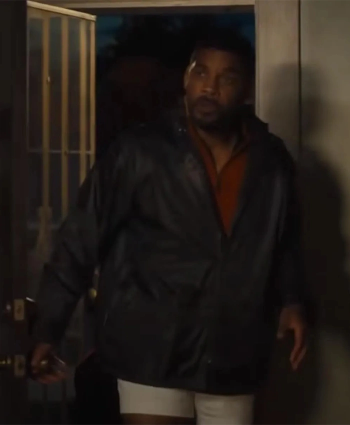 Will Smith King Richard Olive Green Hooded Jacket