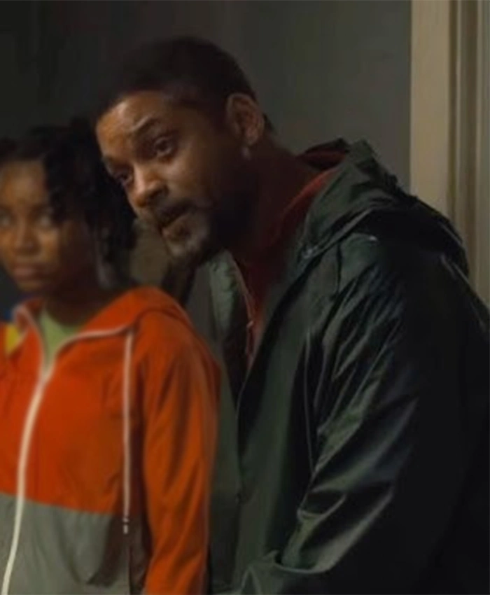Will Smith King Richard Olive Green Hooded Jacket