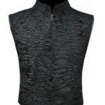 Winter Black Persian Lamb Fur Waistcoat Vest