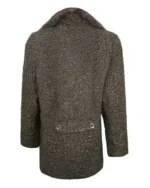 Women Mink Collar Fur Persian Astrakhan Lamb Coat