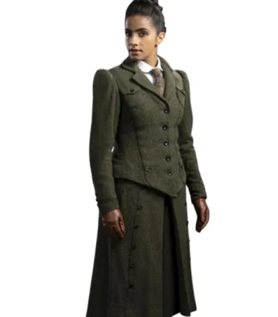 Yasmin Khan Doctor Who S13 Green Coat