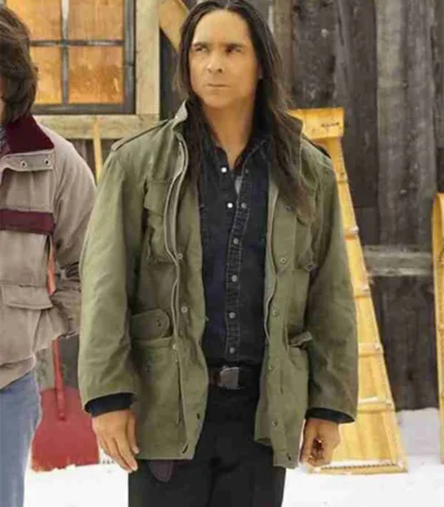 Zahn McClarnon Fargo Hanzee Dent Green Jacket