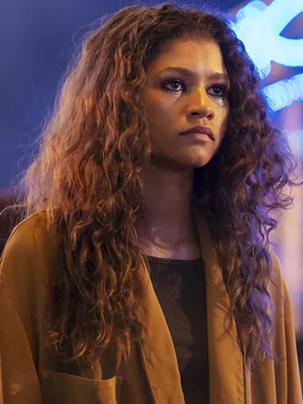Zendaya Euphoria Rue Bennett Long Trench Coat