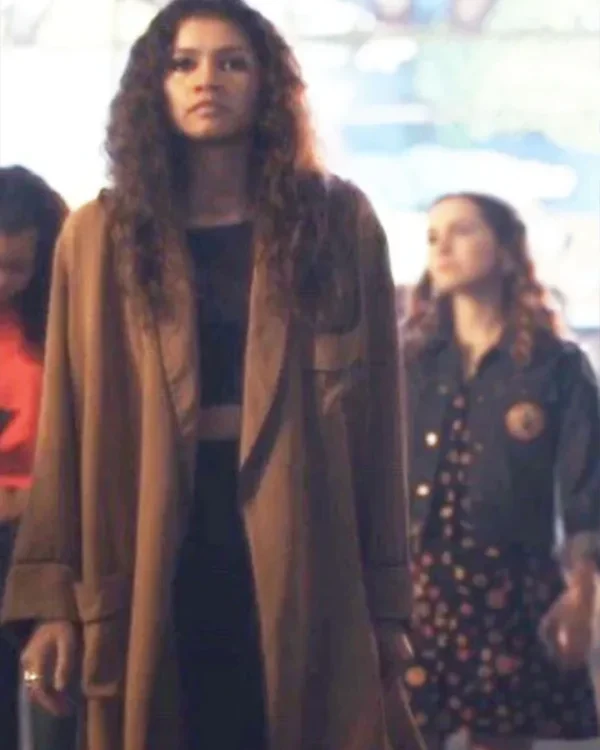 Zendaya Euphoria Rue Bennett Long Trench Coat