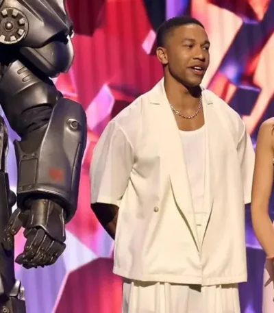 Aaron Moten Fallout 2024 White Crop Jacket