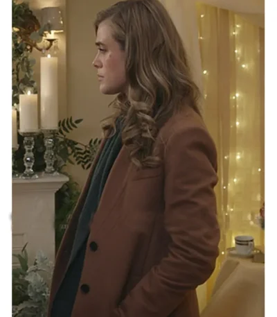 Manifest Michaela Stone Wool Brown Coat
