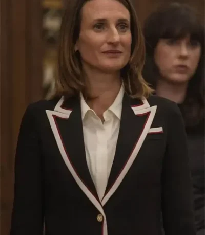 Camille Cot­tin Killing Eve Helene Black Wool Blazer