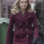 iZombie Rose McIver Maroon Pea Coat