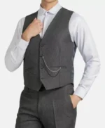 Men’s Grey 3 Piece Thomas Shelby Suit