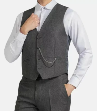 Men’s Grey 3 Piece Thomas Shelby Suit