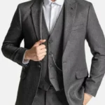 Men’s Grey 3 Piece Thomas Shelby Suit