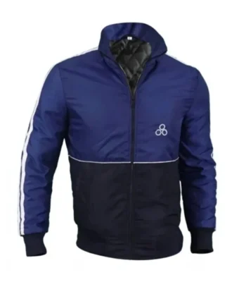 GTA IV Niko Bellic Blue Satin Bomber Jacket