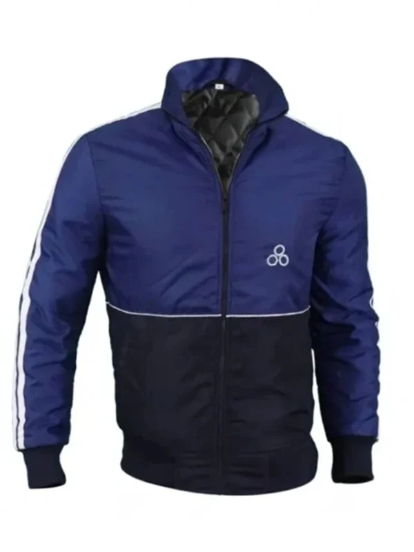 GTA IV Niko Bellic Blue Satin Bomber Jacket