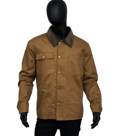 Alan Grant Jurassic World Dominion Brown Trucker Cotton Jacket