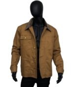 Alan Grant Jurassic World Dominion Brown Trucker Cotton Jacket