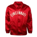 1955 Cincinnati Reds Red Satin Windbreaker
