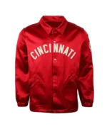 1955 Cincinnati Reds Red Satin Windbreaker