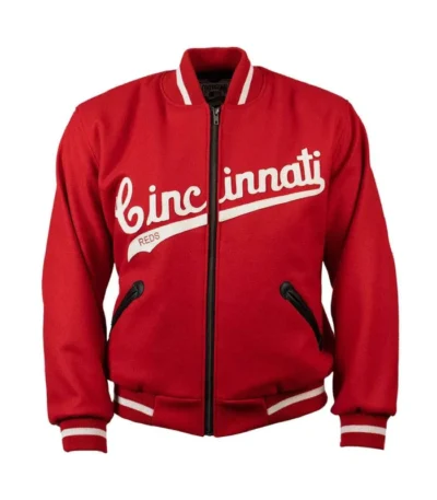 1969 Cincinnati Reds Red Varsity Wool Jacket