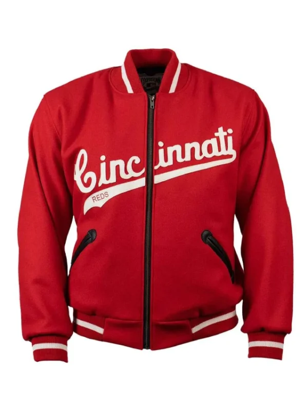1969 Cincinnati Reds Red Varsity Wool Jacket