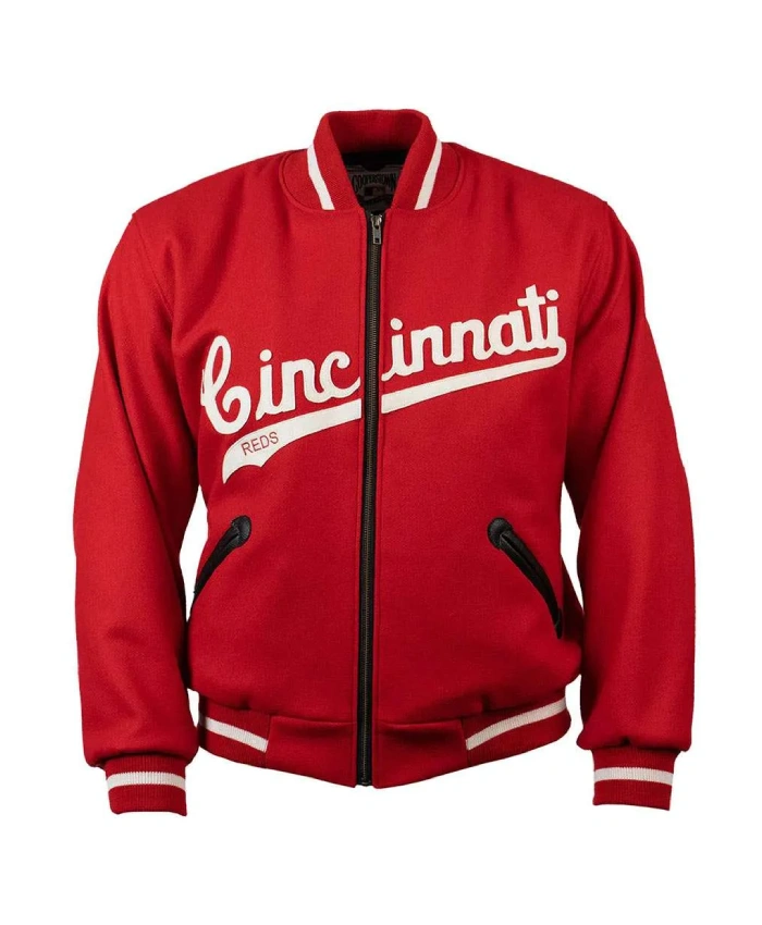 1969 Cincinnati Reds Red Varsity Wool Jacket 1969 Cincinnati Reds Red Varsity Wool Jacket