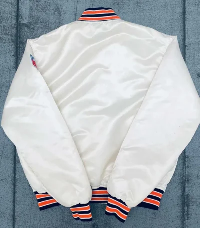 1980s Chicago Bears Cream Bomber Jacket