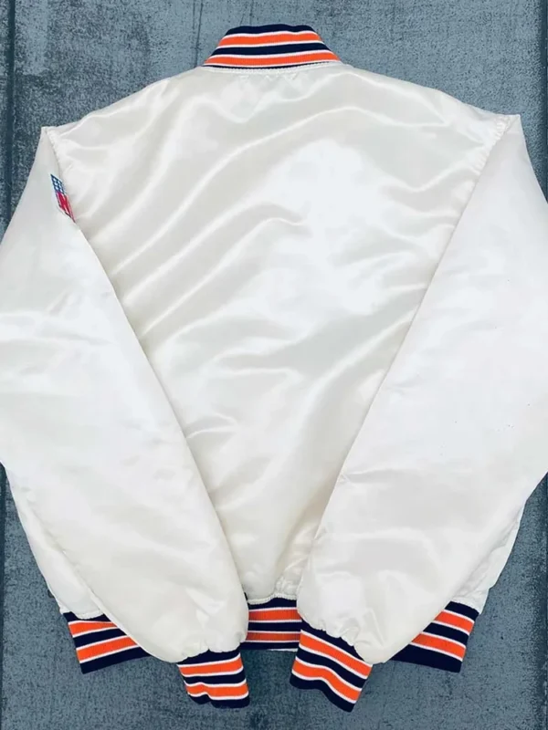 1980s Chicago Bears Cream Bomber Jacket
