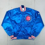 1980s Chicago Cubs Blue Bomber Jacket