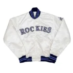 1990’s Colorado Rockies White Varsity Jacket